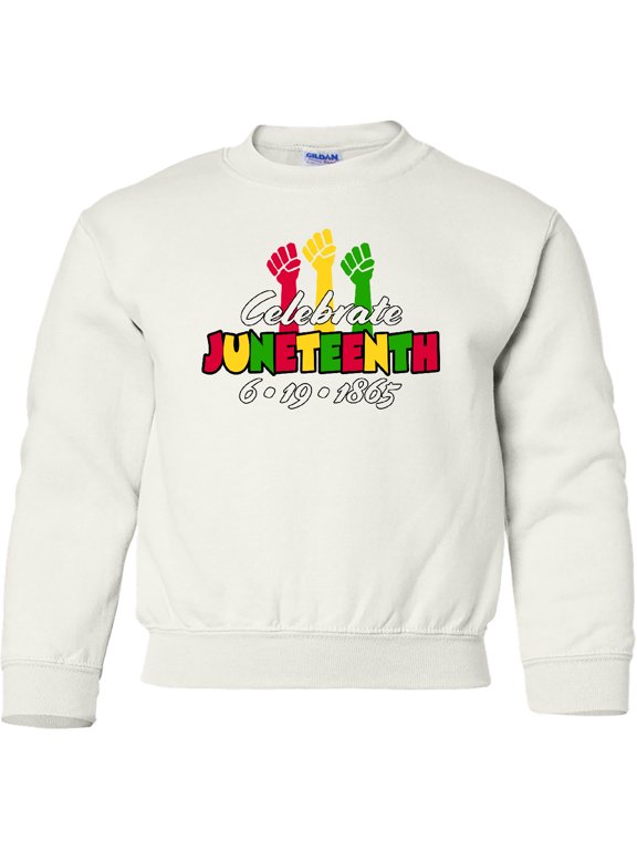 Celebrate Juneteenth 6-19-1865 Youth Sweatshirt