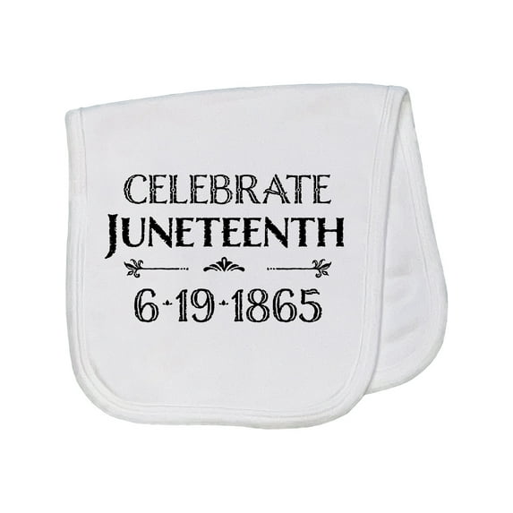 Inktastic Celebrate Juneteenth Baby Burp Cloth
