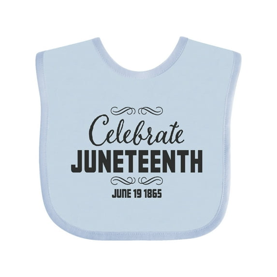 Inktastic Celebrate Juneteenth Boys or Girls Baby Bib