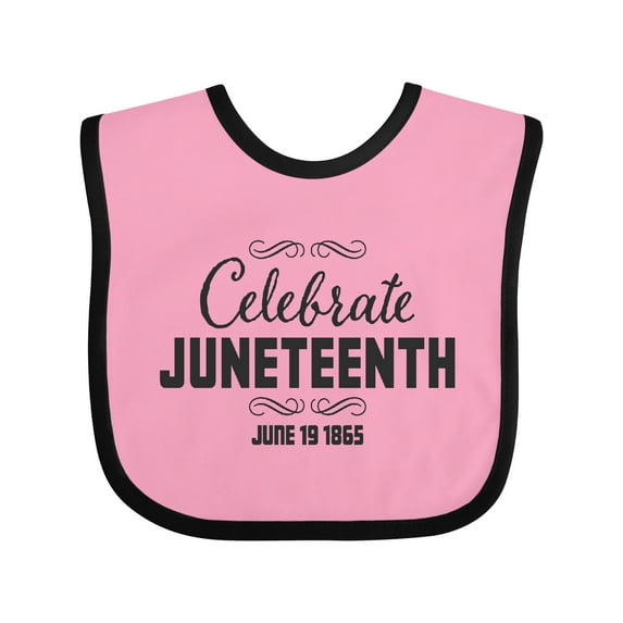 Inktastic Celebrate Juneteenth Boys or Girls Baby Bib