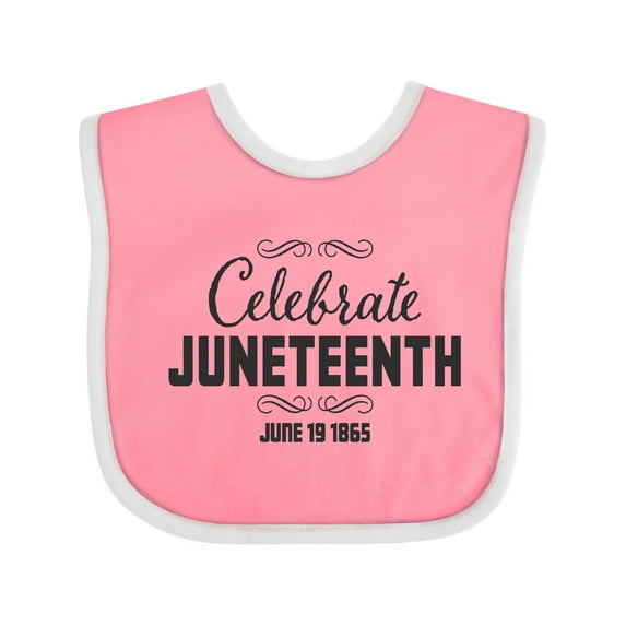 Inktastic Celebrate Juneteenth Boys or Girls Baby Bib