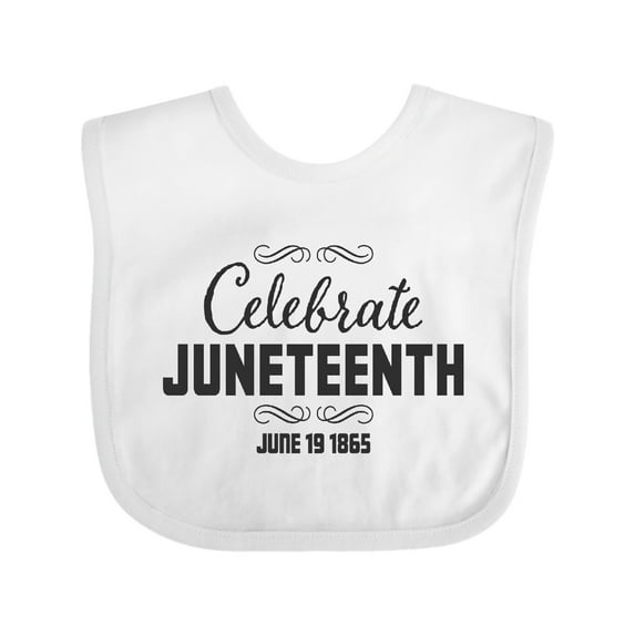 Inktastic Celebrate Juneteenth Boys or Girls Baby Bib