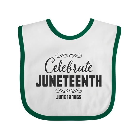 Inktastic Celebrate Juneteenth Boys or Girls Baby Bib