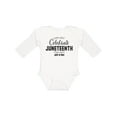 thumbnail image 1 of Inktastic Celebrate Juneteenth Boys or Girls Long Sleeve Baby Bodysuit, 1 of 5