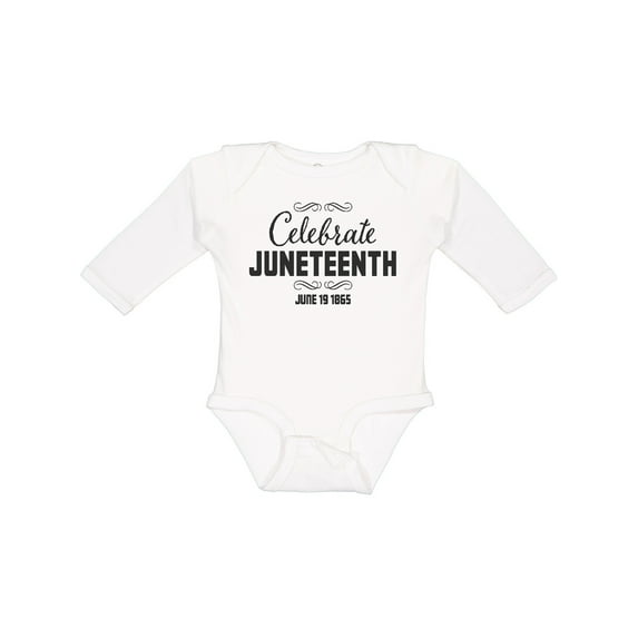 Inktastic Celebrate Juneteenth Boys or Girls Long Sleeve Baby Bodysuit
