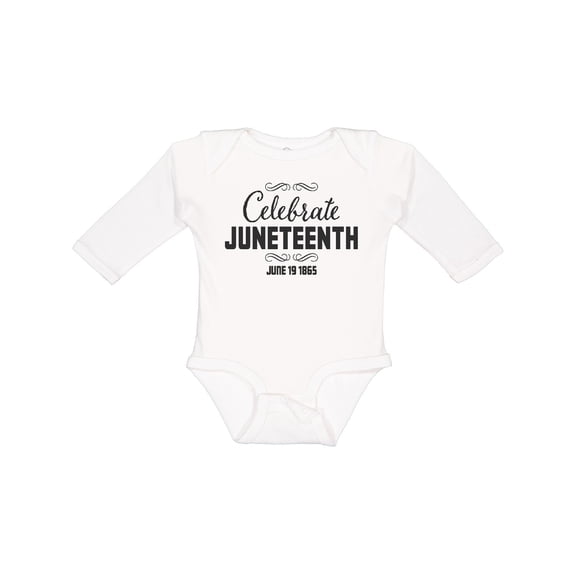 Inktastic Celebrate Juneteenth Boys or Girls Long Sleeve Baby Bodysuit