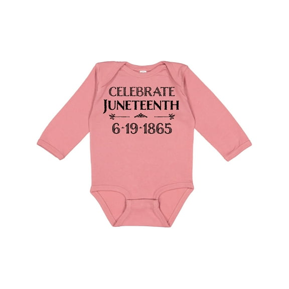 Inktastic Celebrate Juneteenth Boys or Girls Long Sleeve Baby Bodysuit