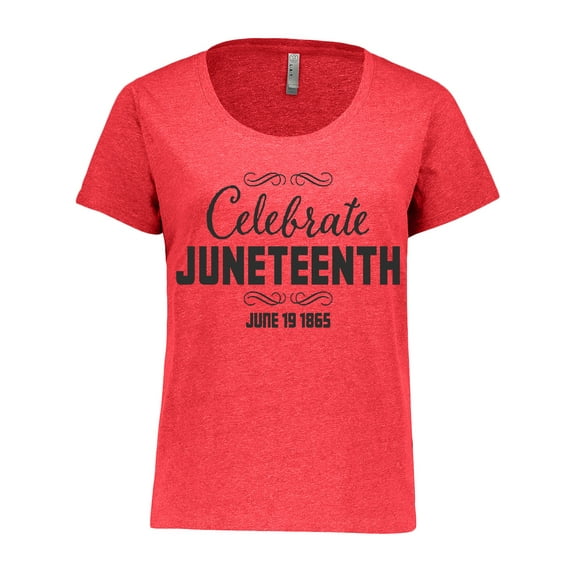 Inktastic Celebrate Juneteenth Women's Plus Size T-Shirt