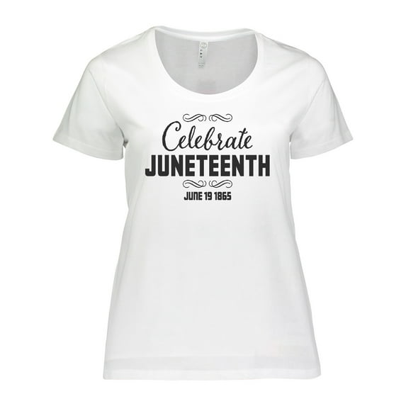 Inktastic Celebrate Juneteenth Women's Plus Size T-Shirt
