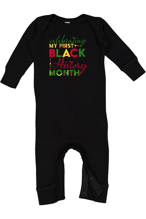 Celebrating My First Black History Month for Kids Baby Romper Coveralls