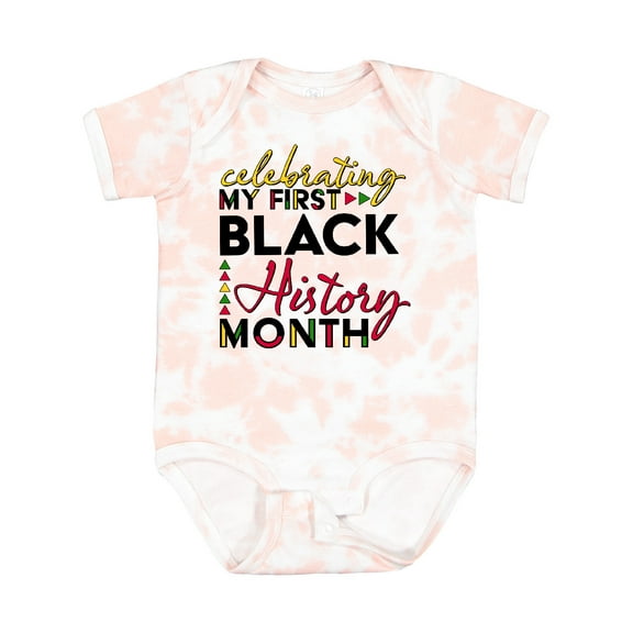 Inktastic Celebrating My First Black History Month for Kids Boys or Girls Baby Bodysuit