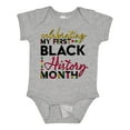 thumbnail image 1 of Inktastic Celebrating My First Black History Month for Kids Boys or Girls Baby Bodysuit, 1 of 5