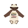 thumbnail image 1 of Inktastic Celebrating My First Black History Month for Kids Boys or Girls Long Sleeve Baby Bodysuit, 1 of 5