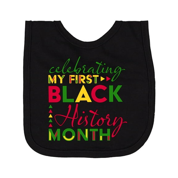 Inktastic Celebrating My First Black History Month for Kids Newborn Bib