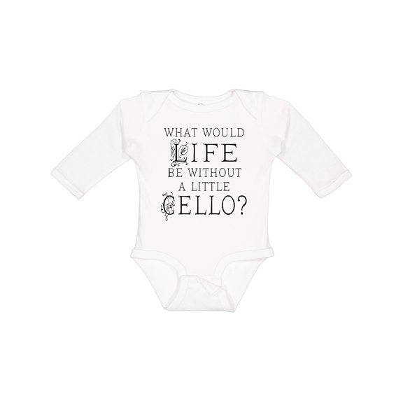 Inktastic Cellist Music Gift for Cello Player Boys or Girls Long Sleeve Baby Bodysuit