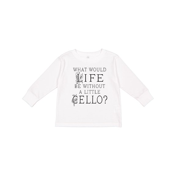 Inktastic Cellist Music Gift for Cello Player Boys or Girls Long Sleeve Toddler T-Shirt