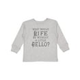 thumbnail image 1 of Inktastic Cellist Music Gift for Cello Player Boys or Girls Long Sleeve Toddler T-Shirt, 1 of 5