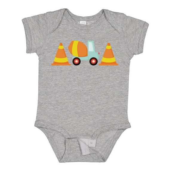Inktastic Cement Mixer Construction Boys Baby Bodysuit
