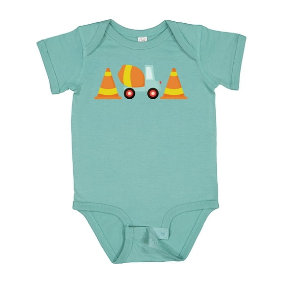 Inktastic Cement Mixer Construction Boys Baby Bodysuit