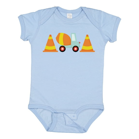 Inktastic Cement Mixer Construction Boys Baby Bodysuit