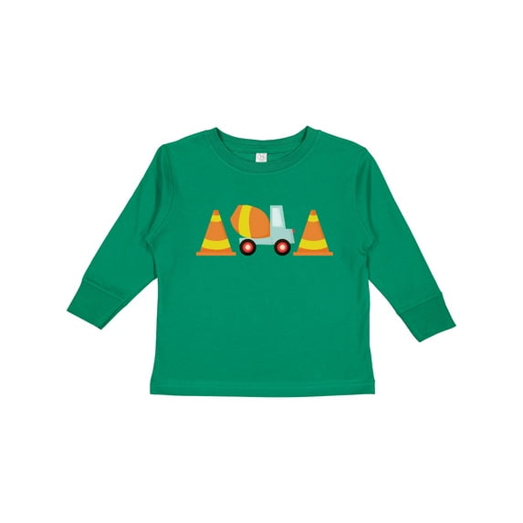 Inktastic Cement Mixer Construction Boys Long Sleeve Toddler T-Shirt