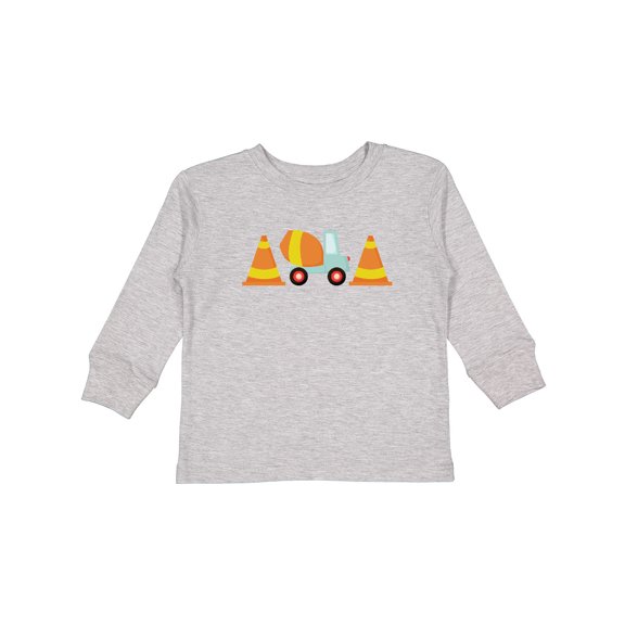 Inktastic Cement Mixer Construction Boys Long Sleeve Toddler T-Shirt