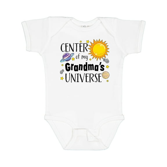 Inktastic Center of My Grandma's Universe Boys or Girls Baby Bodysuit