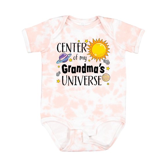 Inktastic Center of My Grandma's Universe Boys or Girls Baby Bodysuit