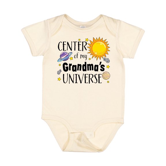 Inktastic Center of My Grandma's Universe Boys or Girls Baby Bodysuit