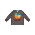 thumbnail image 1 of Inktastic Ceramics Eat Sleep Pottery Repeat Boys or Girls Long Sleeve Toddler T-Shirt, 1 of 5