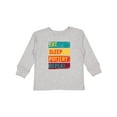 thumbnail image 1 of Inktastic Ceramics Eat Sleep Pottery Repeat Boys or Girls Long Sleeve Toddler T-Shirt, 1 of 5
