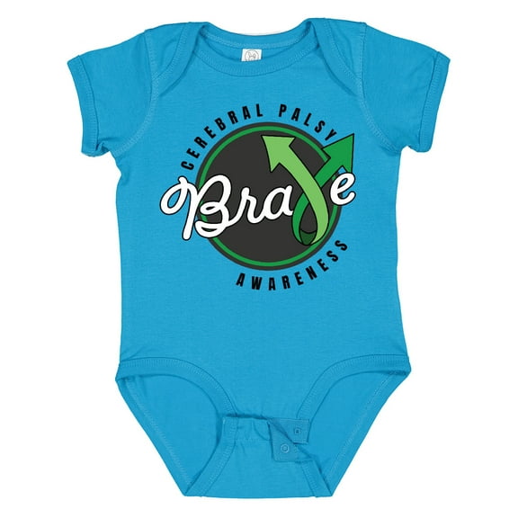 Inktastic Cerebral Palsy Awareness Brave Boys or Girls Baby Bodysuit