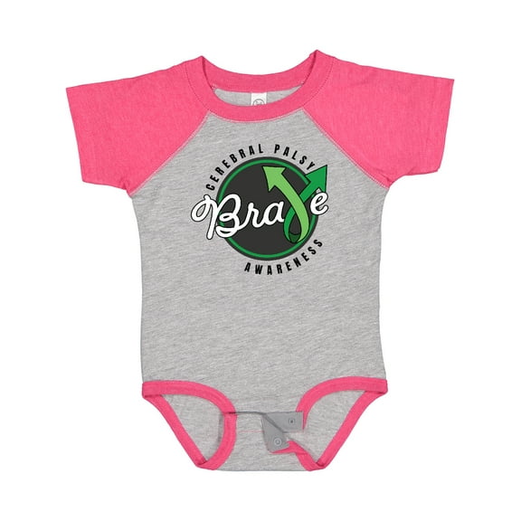 Inktastic Cerebral Palsy Awareness Brave Boys or Girls Baby Bodysuit
