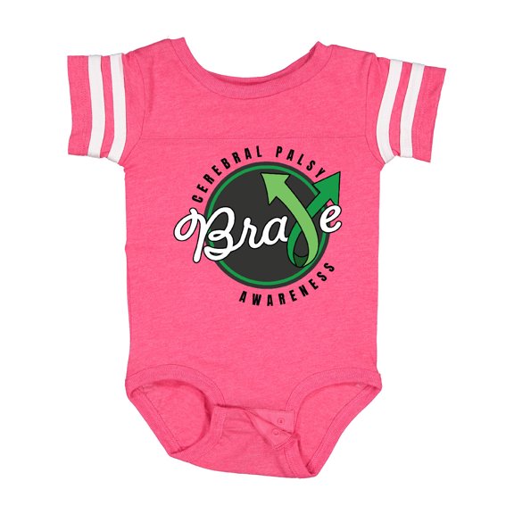 Inktastic Cerebral Palsy Awareness Brave Boys or Girls Baby Bodysuit