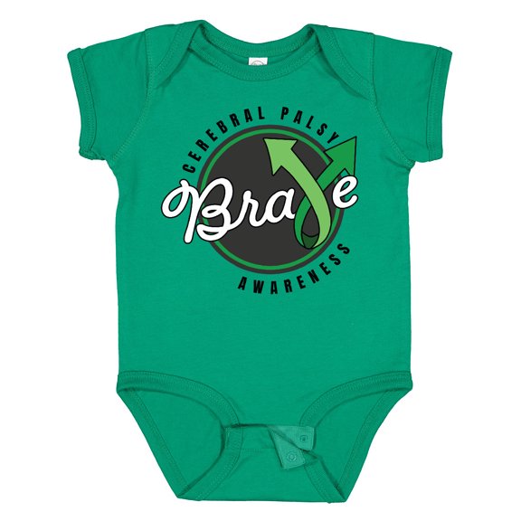 Inktastic Cerebral Palsy Awareness Brave Boys or Girls Baby Bodysuit