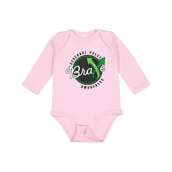 Inktastic Cerebral Palsy Awareness Brave Boys or Girls Long Sleeve Baby Bodysuit