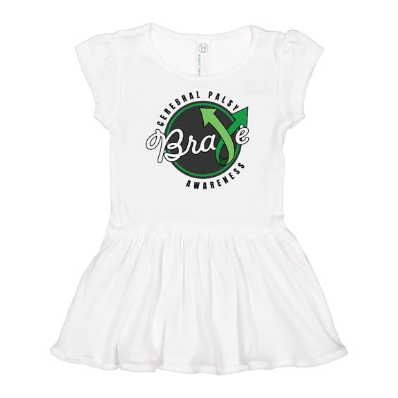 Inktastic Cerebral Palsy Awareness Brave Girls Baby Dress