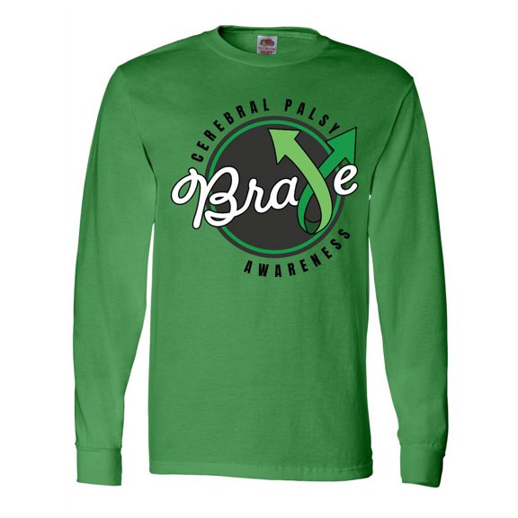 Inktastic Cerebral Palsy Awareness Brave Long Sleeve T-Shirt