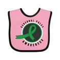 thumbnail image 1 of Inktastic Cerebral Palsy Awareness Green Ribbon Badge Boys or Girls Baby Bib, 1 of 4