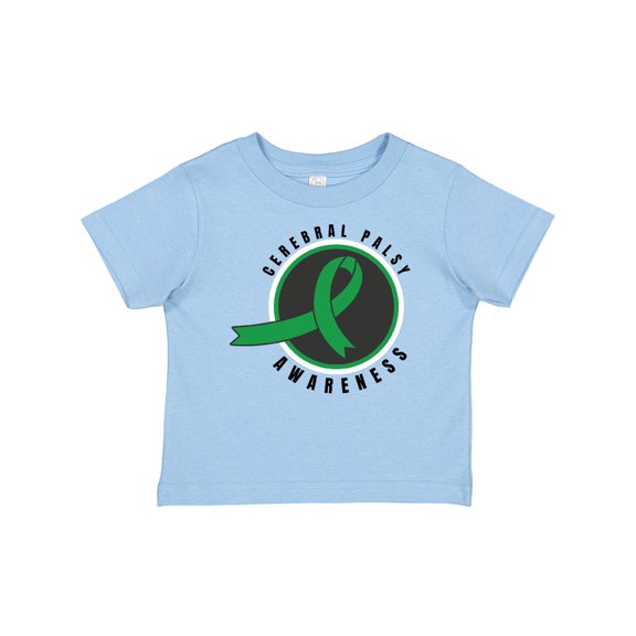 Inktastic Cerebral Palsy Awareness Green Ribbon Badge Boys or Girls Baby T-Shirt