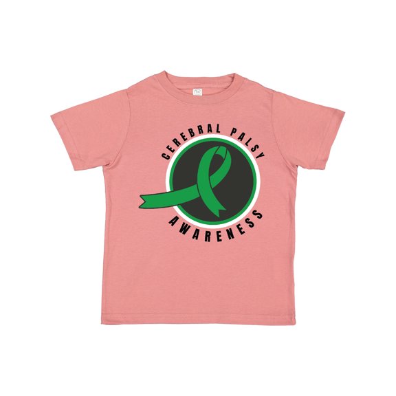 Inktastic Cerebral Palsy Awareness Green Ribbon Badge Boys or Girls Toddler T-Shirt
