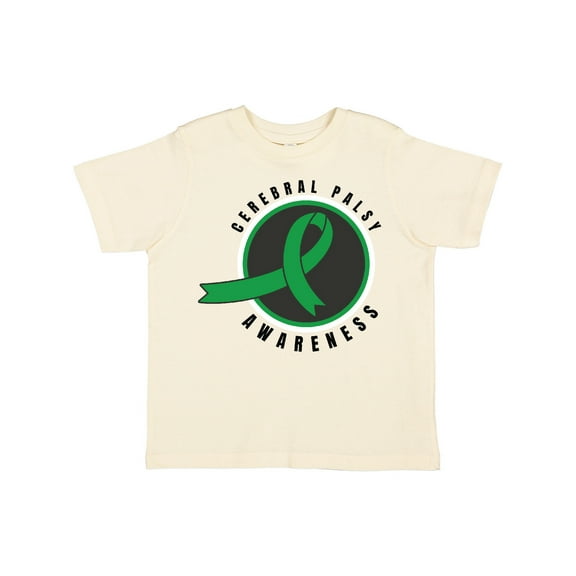Inktastic Cerebral Palsy Awareness Green Ribbon Badge Boys or Girls Toddler T-Shirt