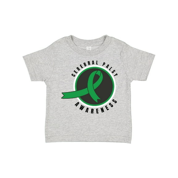 Inktastic Cerebral Palsy Awareness Green Ribbon Badge Boys or Girls Toddler T-Shirt