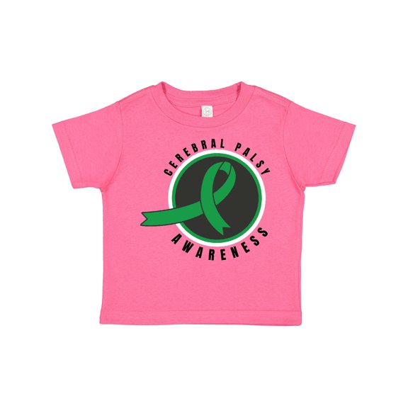 Inktastic Cerebral Palsy Awareness Green Ribbon Badge Boys or Girls Toddler T-Shirt