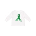 thumbnail image 1 of Inktastic Cerebral Palsy Awareness- Green Ribbon Made of Hearts Boys or Girls Long Sleeve Toddler T-Shirt, 1 of 5