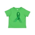 thumbnail image 1 of Inktastic Cerebral Palsy Awareness- Green Ribbon Made of Hearts Boys or Girls Toddler T-Shirt, 1 of 5