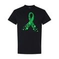 thumbnail image 1 of Inktastic Cerebral Palsy Awareness Green Ribbon Made of Hearts T-Shirt, 1 of 5