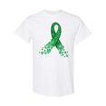 thumbnail image 1 of Inktastic Cerebral Palsy Awareness Green Ribbon Made of Hearts T-Shirt, 1 of 5