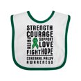 thumbnail image 1 of Inktastic Cerebral Palsy Awareness Strength Support and Courage Boys or Girls Baby Bib, 1 of 4