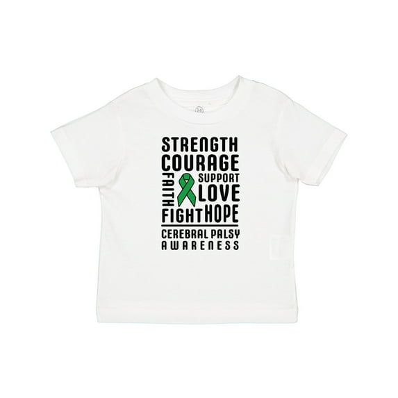 Inktastic Cerebral Palsy Awareness Strength Support and Courage Boys or Girls Baby T-Shirt